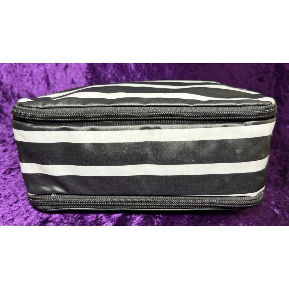 Scout Bag 3 Zip Toiletry Bag‎ FLEETWOOD BLACK Black White Medium Cosmetics